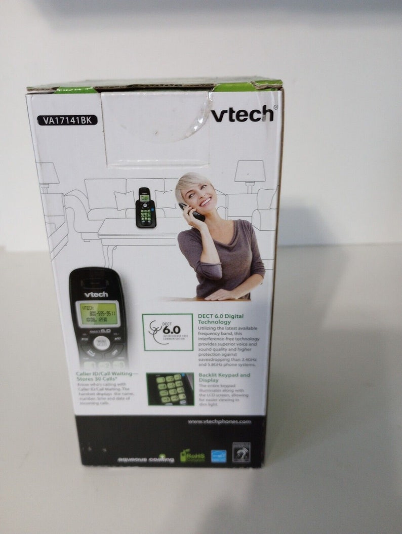 Vtech 6.0 Cordless Phone Caller Id/call Waiting Black - Etsy