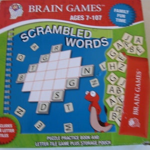Brain Games Scrambled Words Box Set Board Game