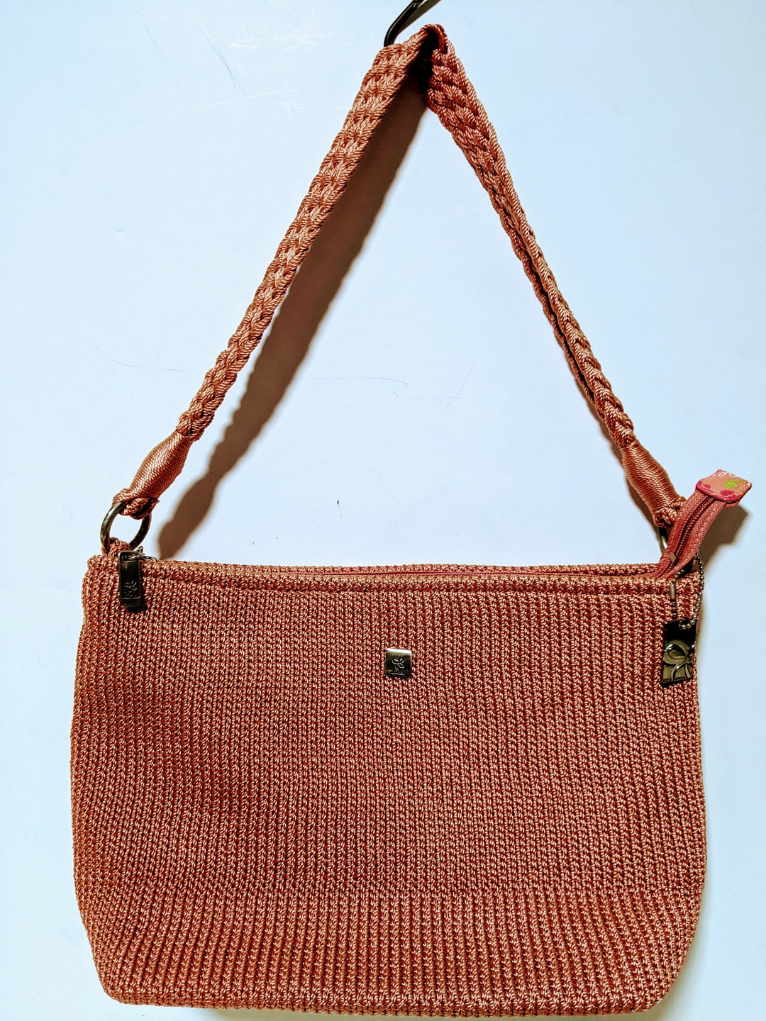 Lucia Rainbow Crochet Shoulder Bag
