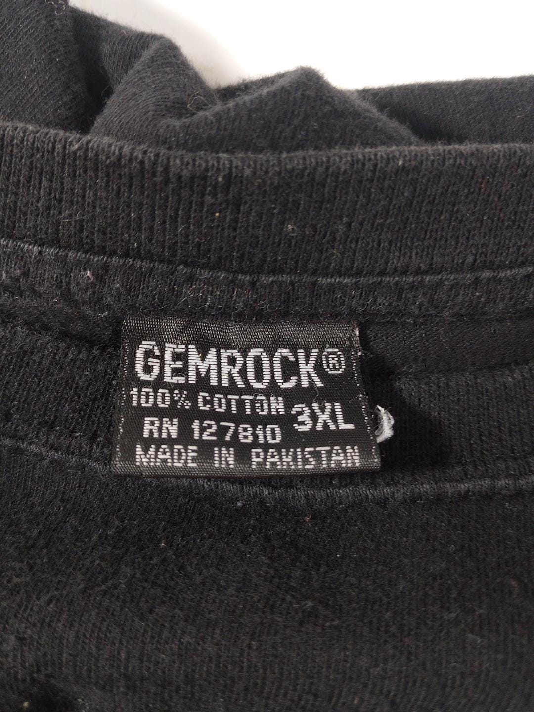 Gemrock T-shirt Black Short Sleeve 3XL 100% Cotton - Etsy