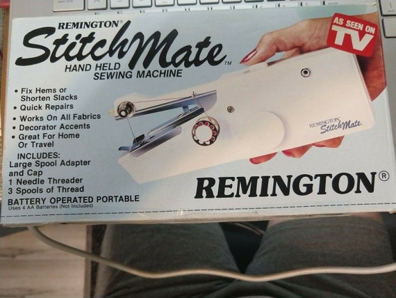 Vintage Stitchmate by Remington Hand Held Sewing Machine Portable