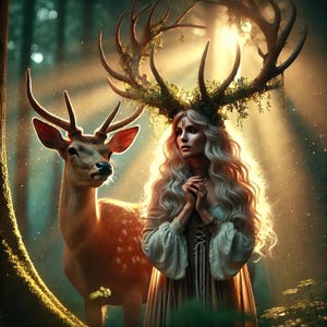 Mystical Forest Spirit Art  - Digital Download