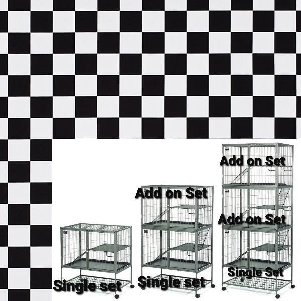 Ramp and Exit Ramp Liners fits Ferret Nation and Critter Nation cages, Ready To Ship, Checkers
