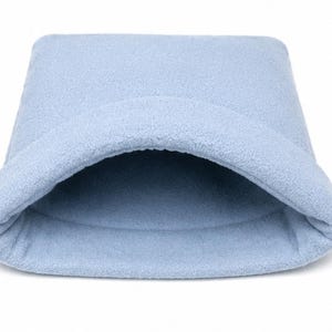 Baby Blue Fleece Snuggle Sack – Cozy Burrow Bed for Ferrets, Rats, Small Pets - READY TO SHIP