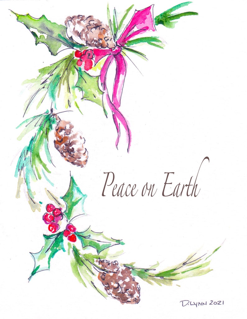 Christmas Cards Blank Inside. 11 Cards in a Box Assorted Etsy