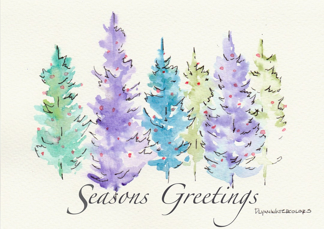 Christmas Cards Blank Inside. 11 Cards in a Box Assorted Etsy