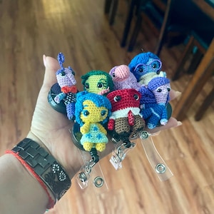 Crochet Retractable ID Badge Holders