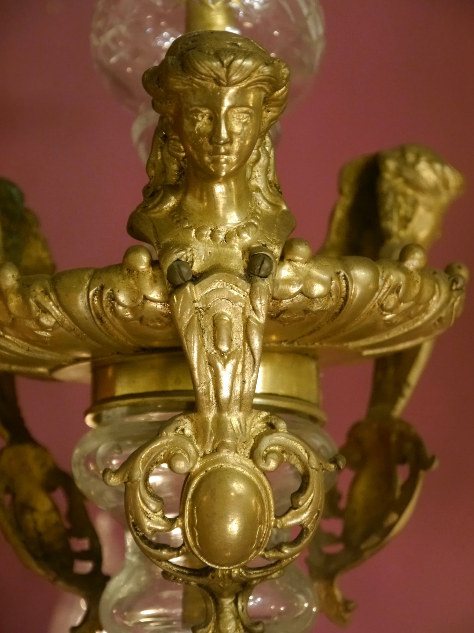 Amazing large antique spanish bronze 7 light chandelier Etsy