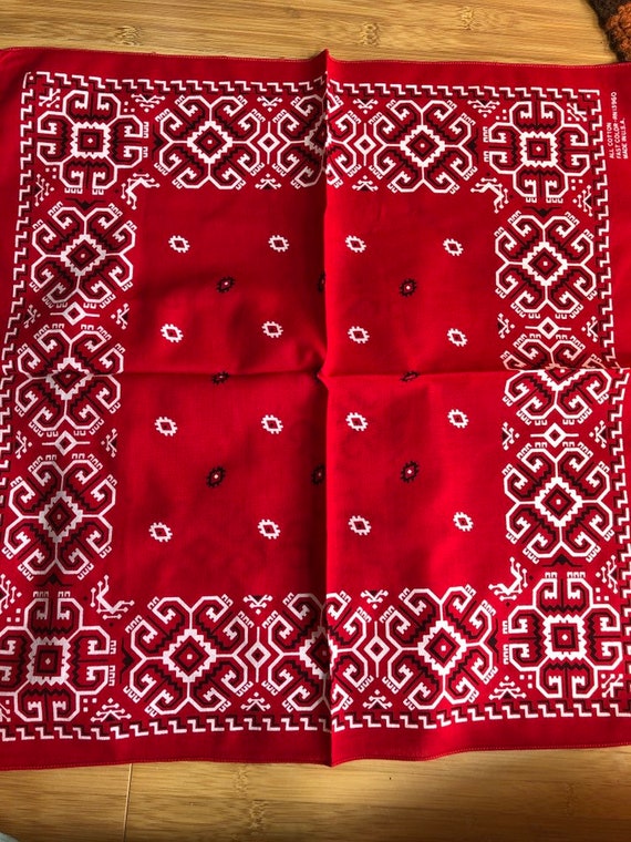 Old new stock red bandanas - image 4