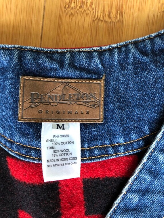 Pendleton denim vest - image 4