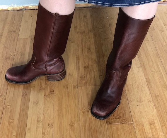 Vintage Frye campus boots