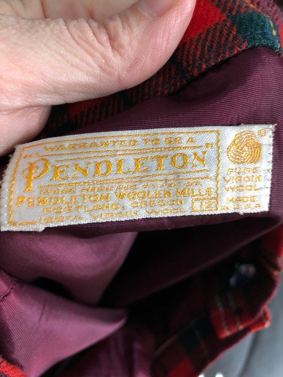 Vintage pendleton tartan skirt - image 5