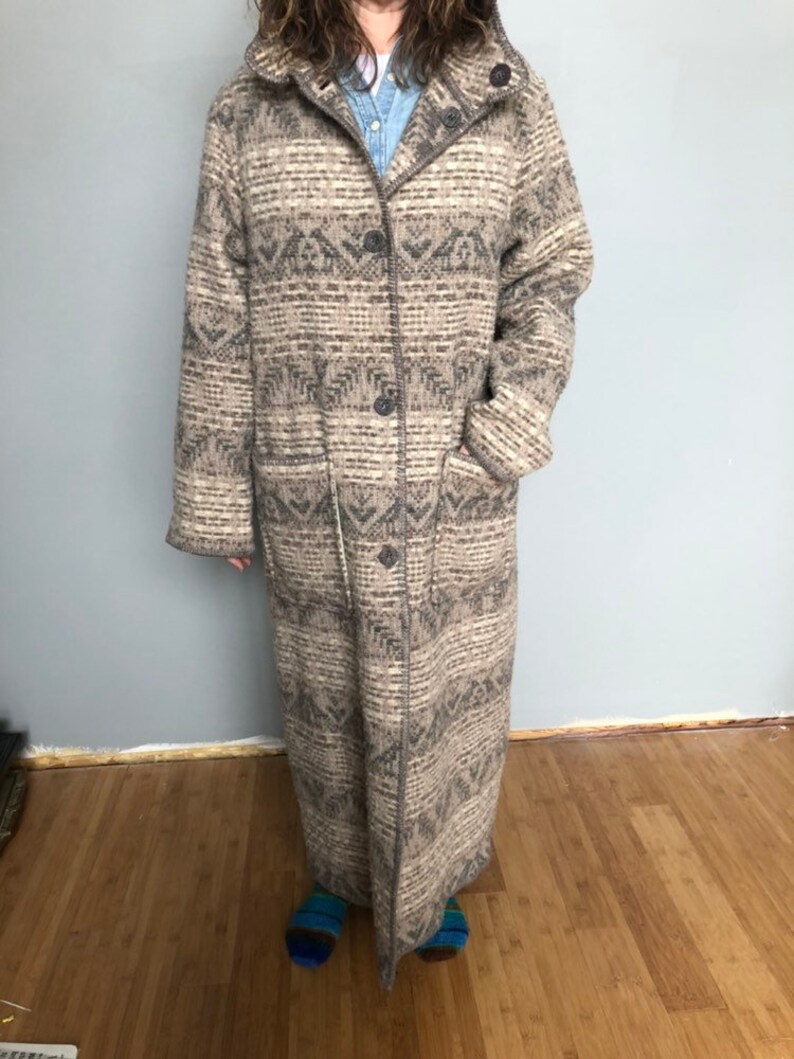 Vintage Woolrich Blanket Duster Etsy