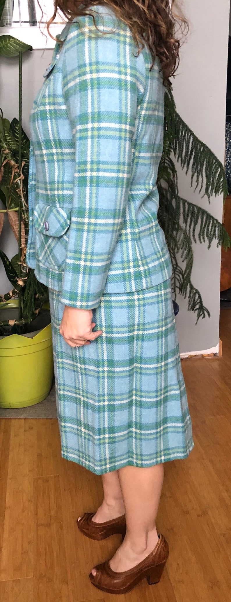Gorgeous Pendleton skirt suit