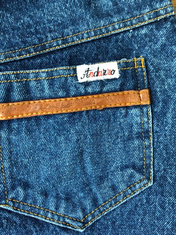 High waisted vintage jean skirt - image 8