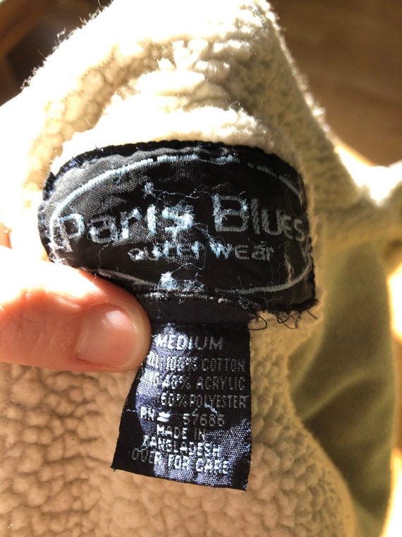 Vintage Paris Blues jean sherpa jacket - image 6