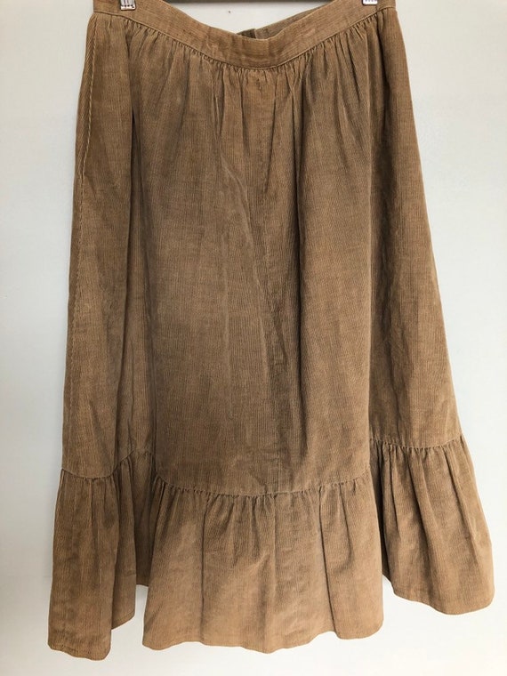 Great vintage corduroy prairie skirt