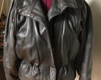 80's leather jacket