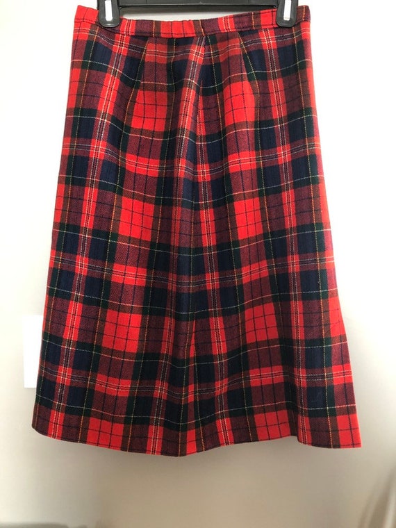 Vintage pendleton tartan skirt