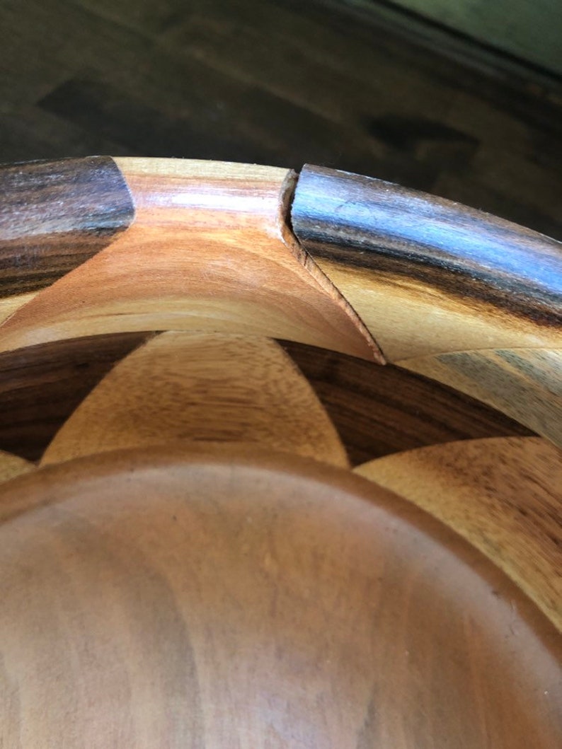 Very cool handmade wood bowl with top