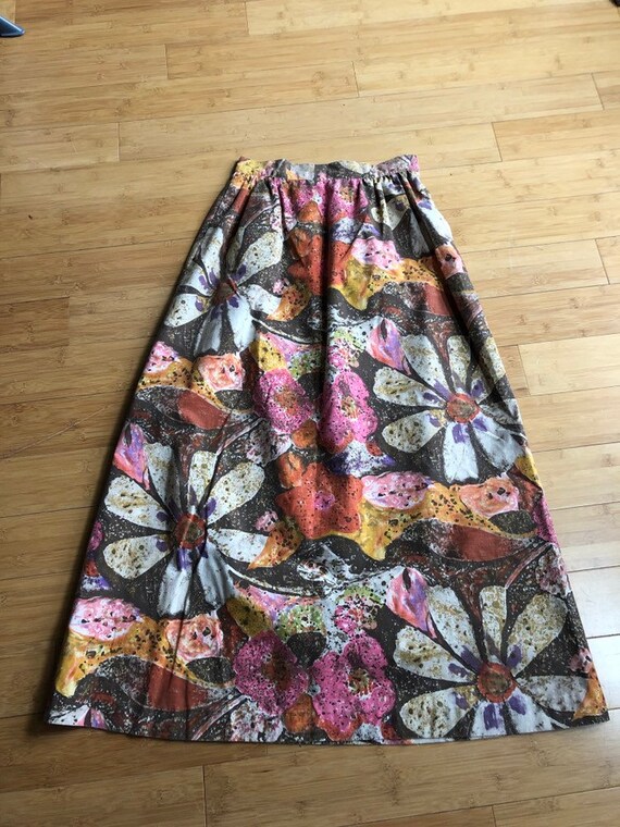 Vintage hippie maxi skirt from 1970's