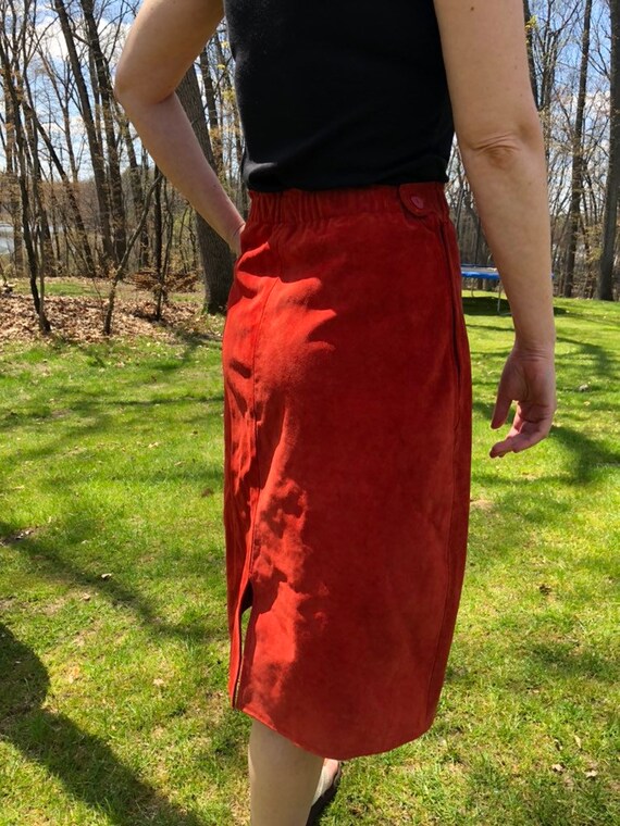 1970's suede skirt
