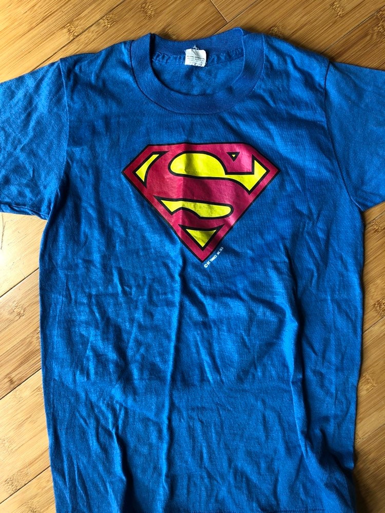 Vintage 1976 Underoos Toddler DC Comics Superman T-shirt Size M(6-8) - Boys  tops & t-shirts