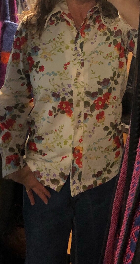 Vintage 1970's blouse - image 6