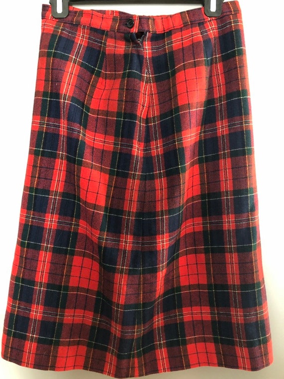 Vintage pendleton tartan skirt - image 3