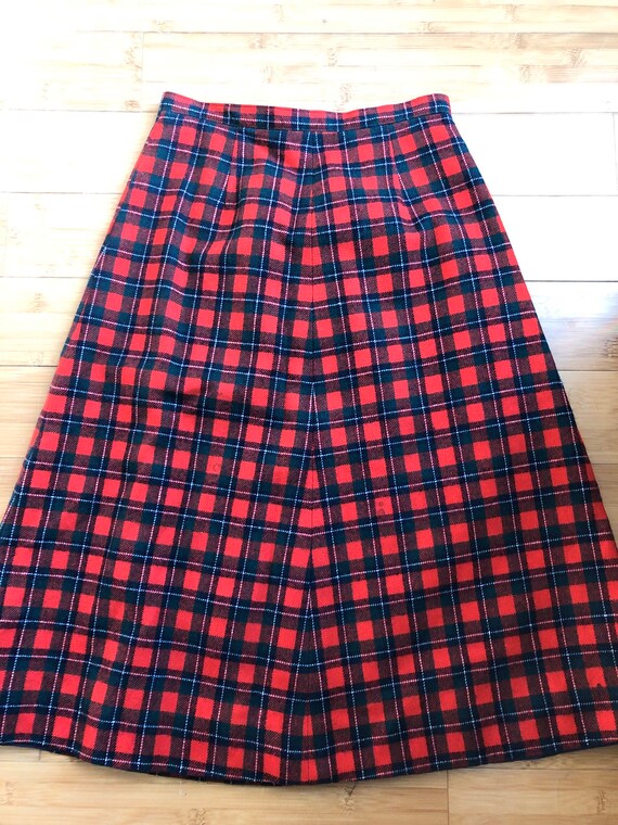 vintage tartan wool skirt Gem