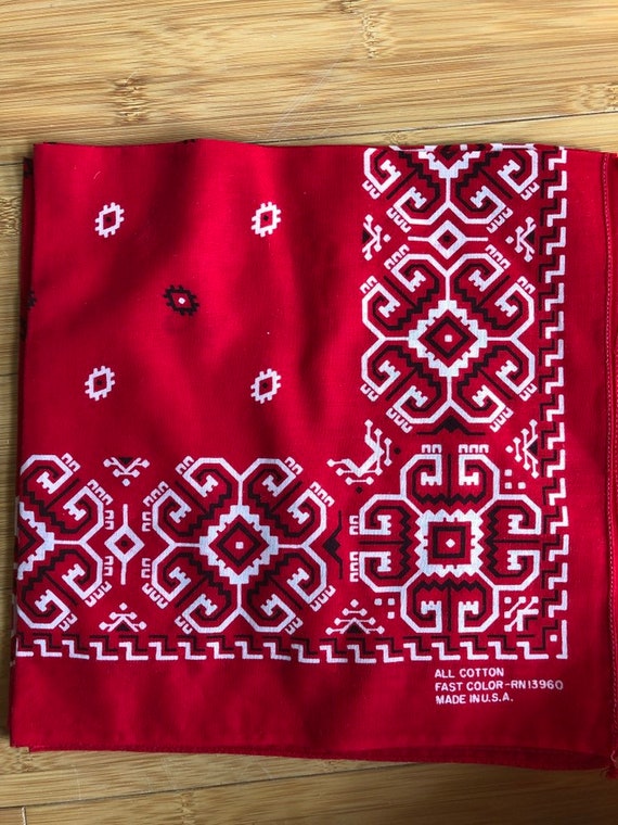 Old new stock red bandanas - image 2