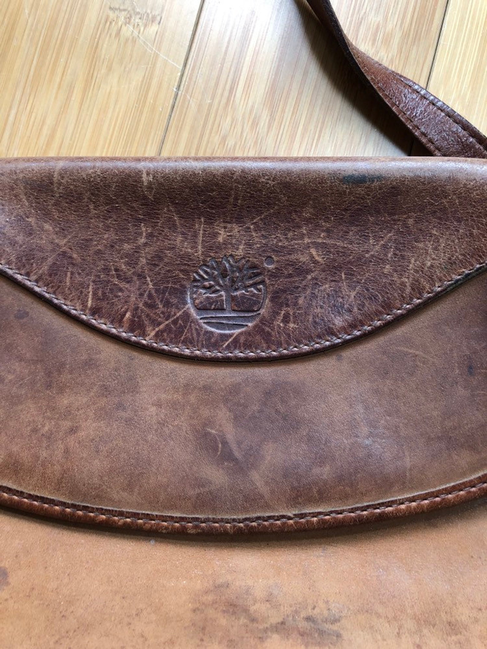 Vintage Timberland leather purse Etsy.de