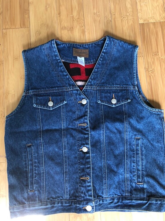 Pendleton denim vest - image 2