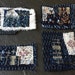 Mini boro scrap patches textile fabric art kantha sashiko slow stitch mend visible mending hand embroidery kasuri indigo cotton wabi sabi
