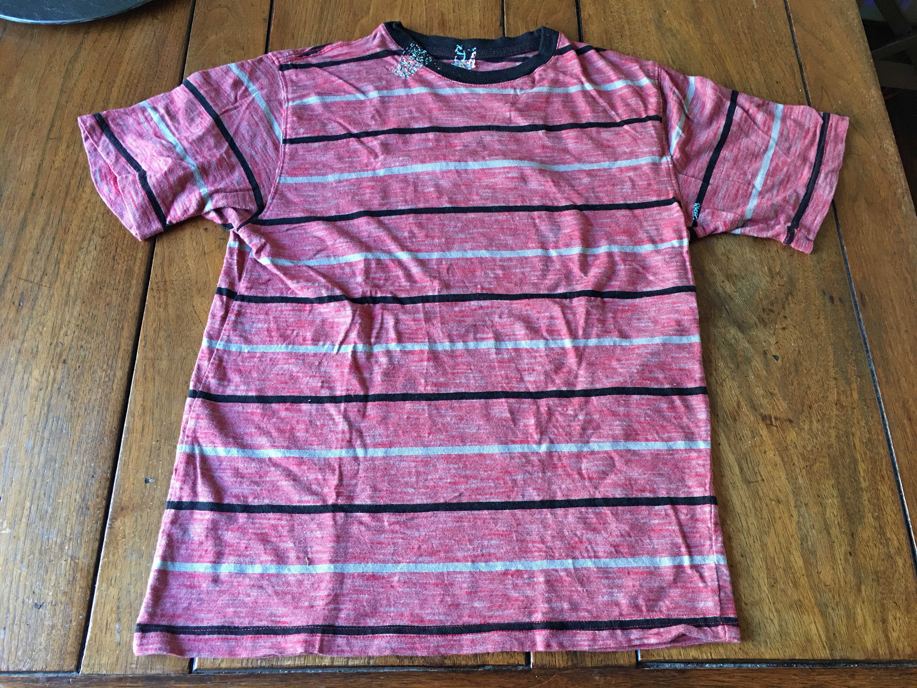 Upcycled Faded Glory T Shirt Red Cotton Top Tom Boy Boro Style - Etsy