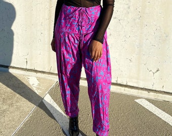 Vintage Printed Blouson Trousers