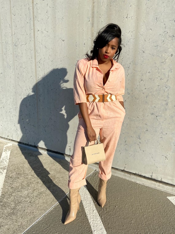 Vintage Peach Jumpsuit