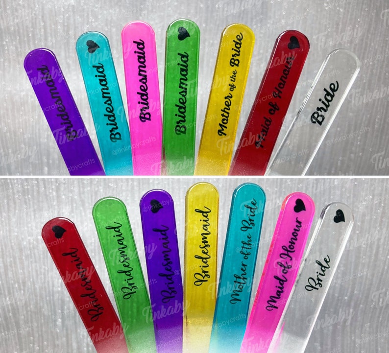 Lima de uñas de vidrio templado con estuche en varios colores: se puede personalizar o personalizar, o diseñar uñas de netball imagen 6