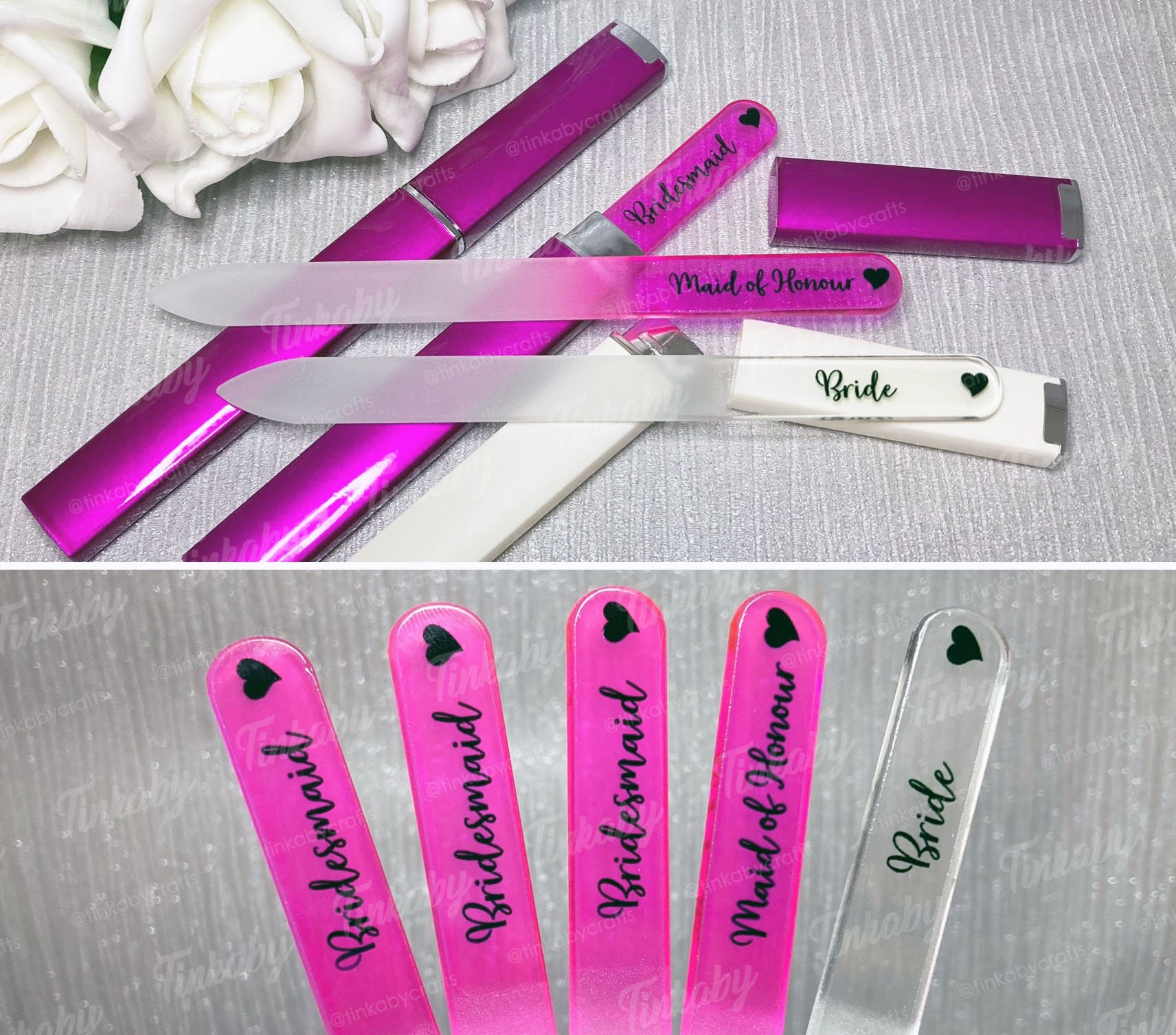 Toughened glass nail file with case in multiple colours can Etsy