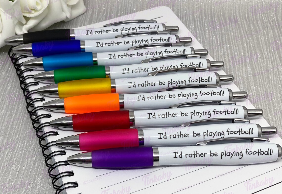 I'd rather be playing football pen available in multiple Etsy