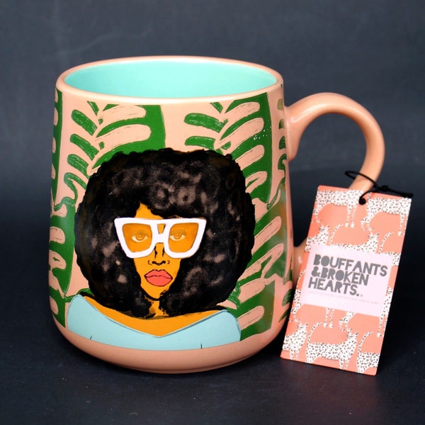 Bouffants & Broken Hearts Ceramic Coffee Mug by Kendra Dandy 18 Fl Oz Capacity