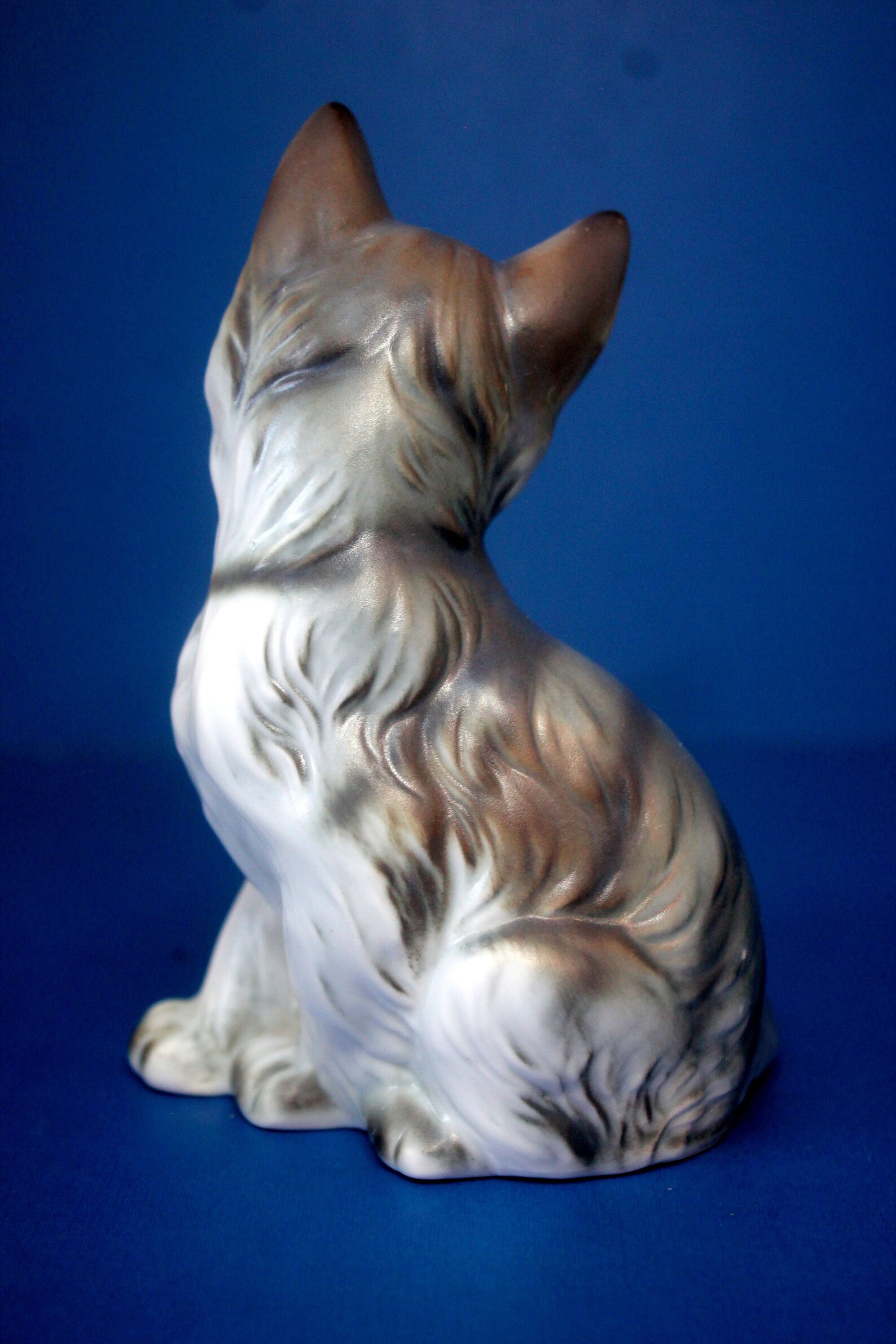 Vintage 4.5 ENESCO Ceramic CAT Figurine Etsy