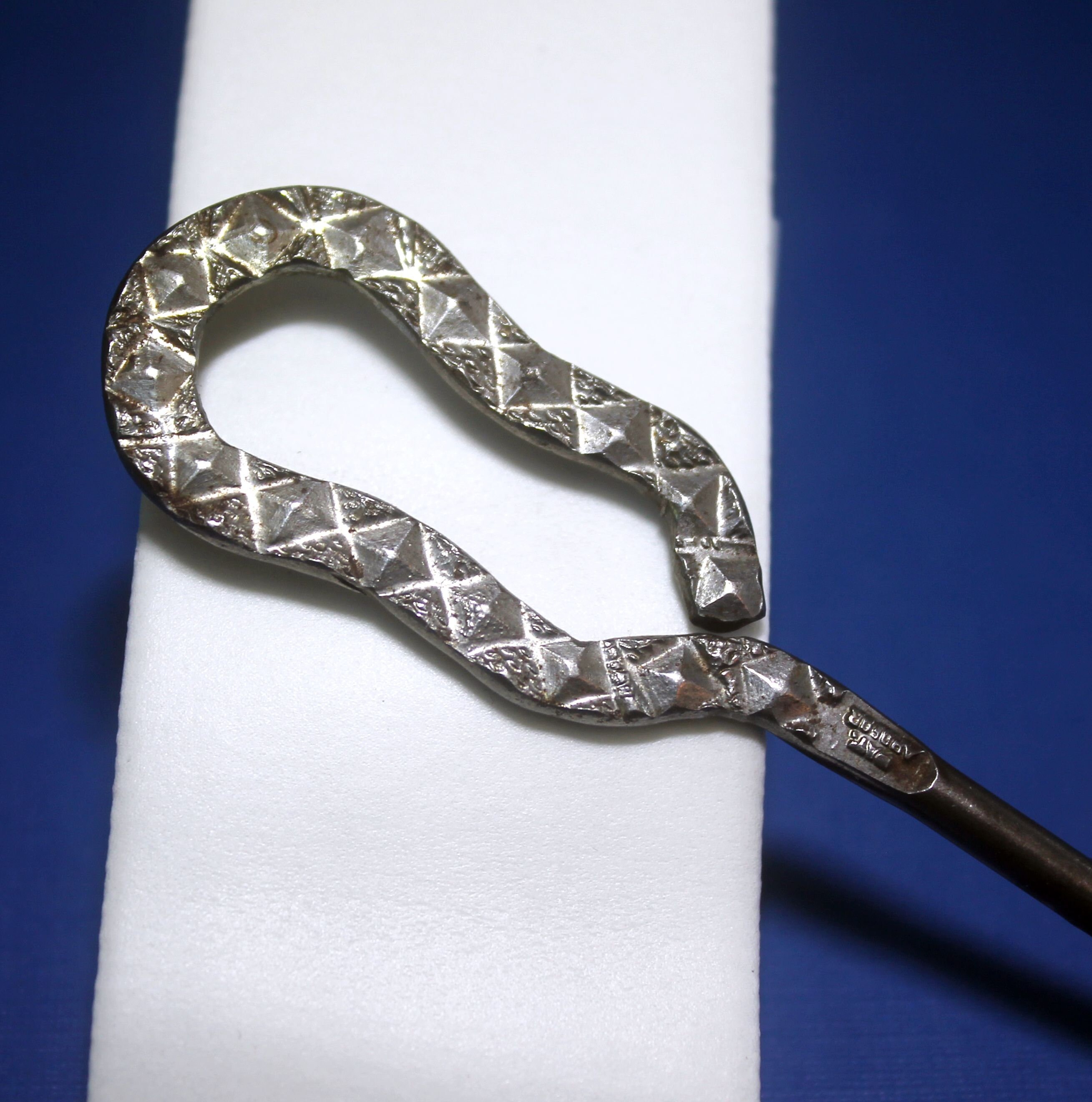 Antique Pewter Shoe Button Hook Tool Etsy