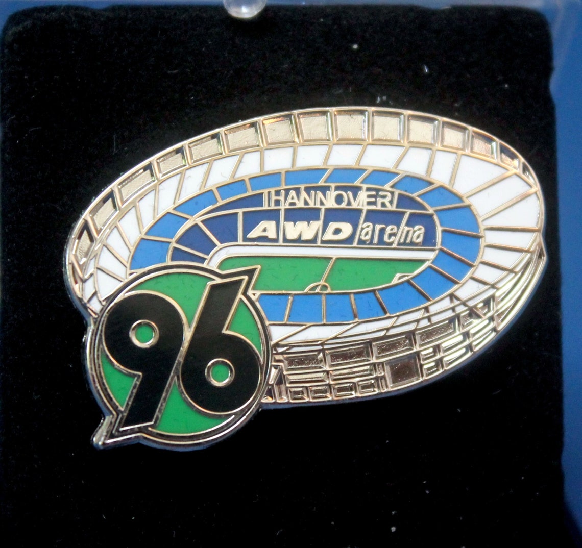 Hannover 96 Awd Hdi Arena Stadium Pin Badge In Display