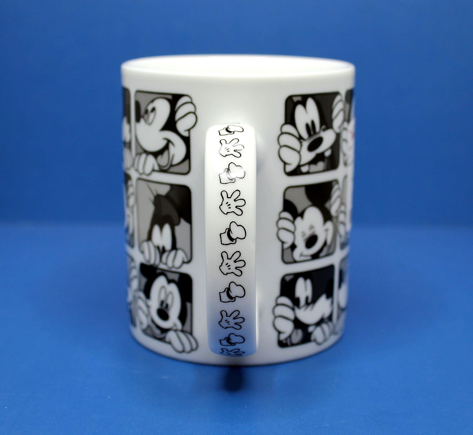 Disney Mickey Mouse Cartoon Strip B&W Porcelain | Etsy