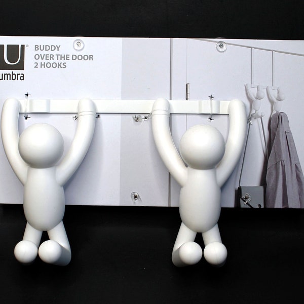 Set of Two Matchstick Men Over the Door Hooks by Umbra - New