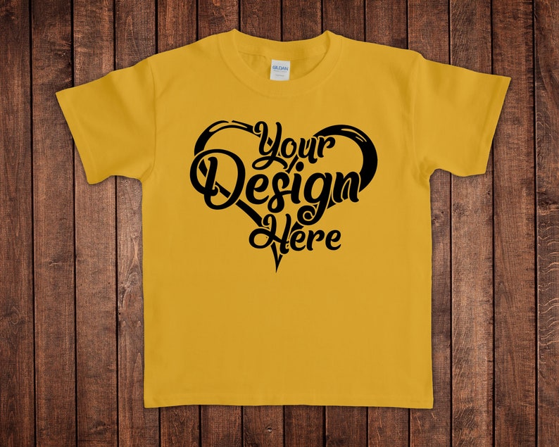 Download 255 Gildan Heavy Youth T-Shirt Mockups Mega Bundle 51 Colours | Etsy