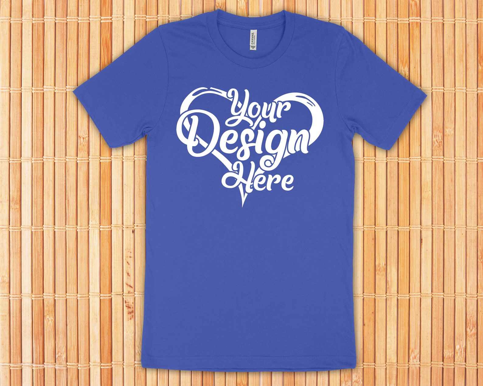 Download Bella Canvas 3001 T-Shirt Mockup Bundle Wooden Background ...