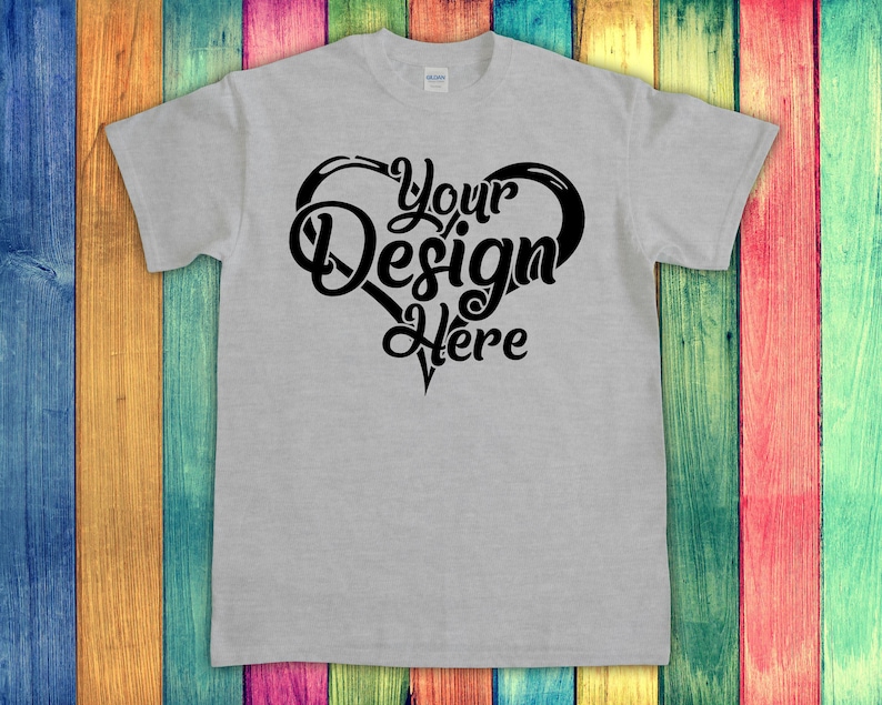 Download Gildan 5000 T-Shirt Mockup Bundle All 70 Colours Gildan ...