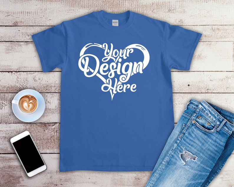 Download Gildan Heavy T-Shirt Mockup Bundle 33 Colours Gildan 5000 ...